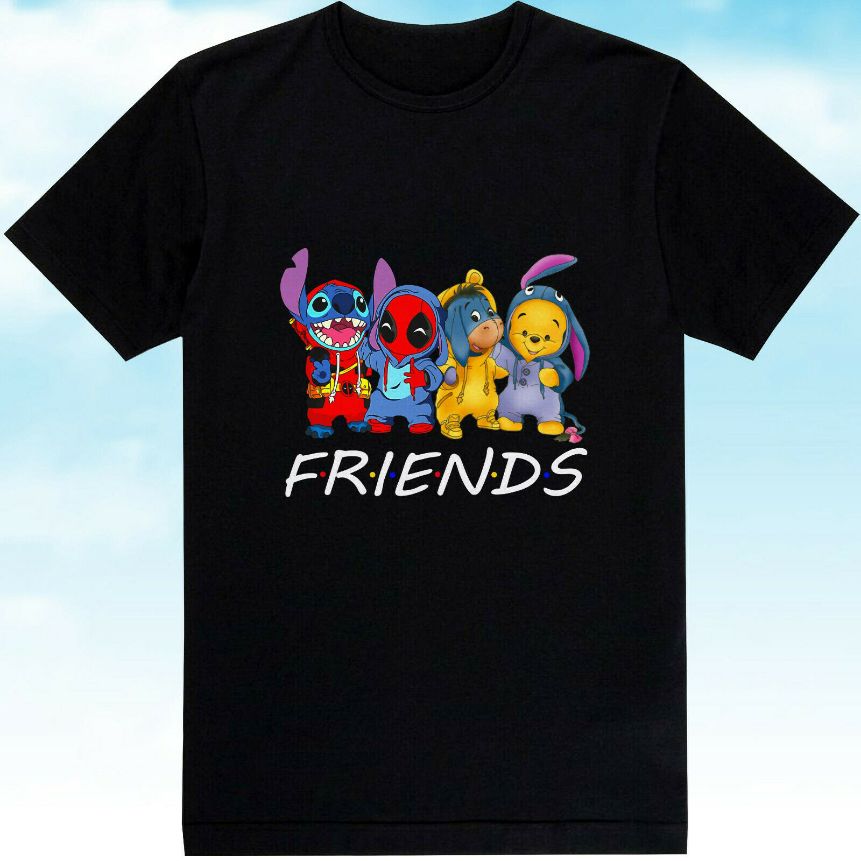 Stitch Eeyore Winnie The Pooh Friends Unisex T-Shirt