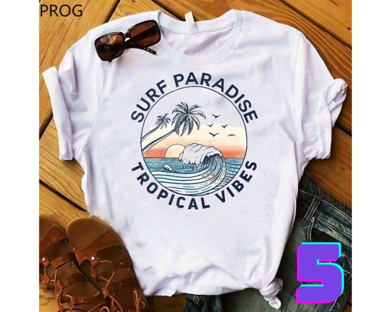 Surf Paradise Tropical Vibes T-Shirt