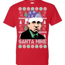 The Office Santa Mike Michael Scott Ugly Christmas Sweater 3