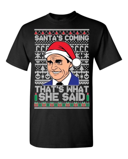 The Office Santa’s Coming, That’s What She Said Michael Scott