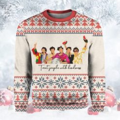 Treat People With Kindness Harry Styles Christmas Ugly Wool Knitted Sweater