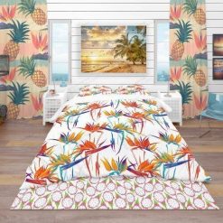 Tropical Bird Of Paradise Bedding Set