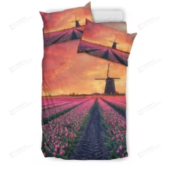 Tulip Flowers Holland Bedding Set