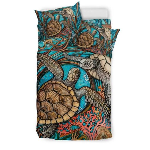 Turtle Couple Bedding Set