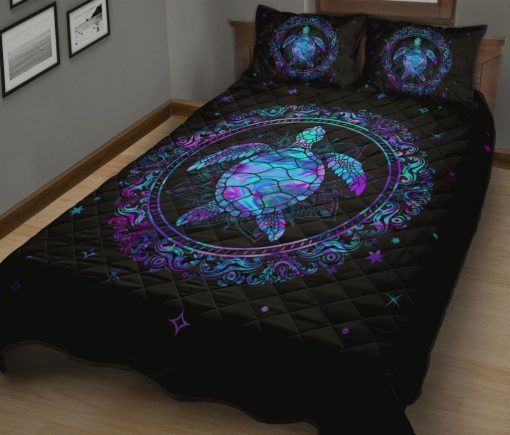 Turtle Neon Bedding Set