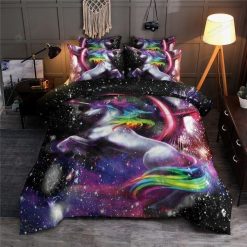 Unicorn Rainbow Galaxy Bedding Set