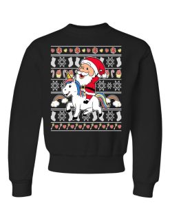 Unicorn Santa Claus Unisex Sweatshirt