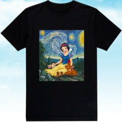 Vangogh Snow White Unisex T-Shirt