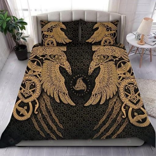 Viking Muninn Tattoo Bedding Set