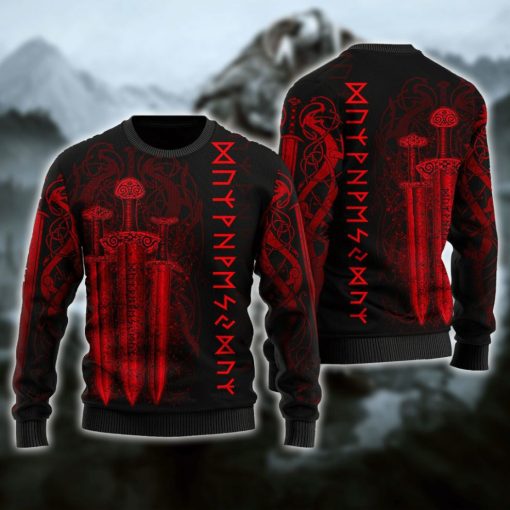Viking Sword Sweater 3D All Over Print