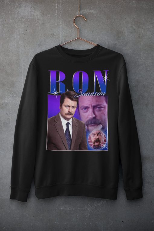 Vintage Ron Swanson Parks and Recreation TV Series Homage Unisex Sweatshirt