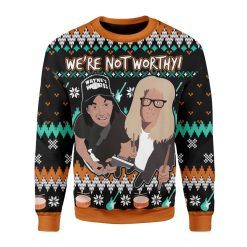 Wayne’s World We’re Not Worthy 3D Sweater