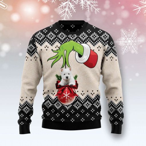 West Highland White Terrier Xmas Ball 3D Ugly Sweater