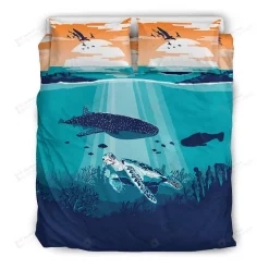 Whale And Turtle Bedding Set