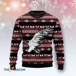 White And Red Strong Eagle Ugly Sweater Gift For Christmas