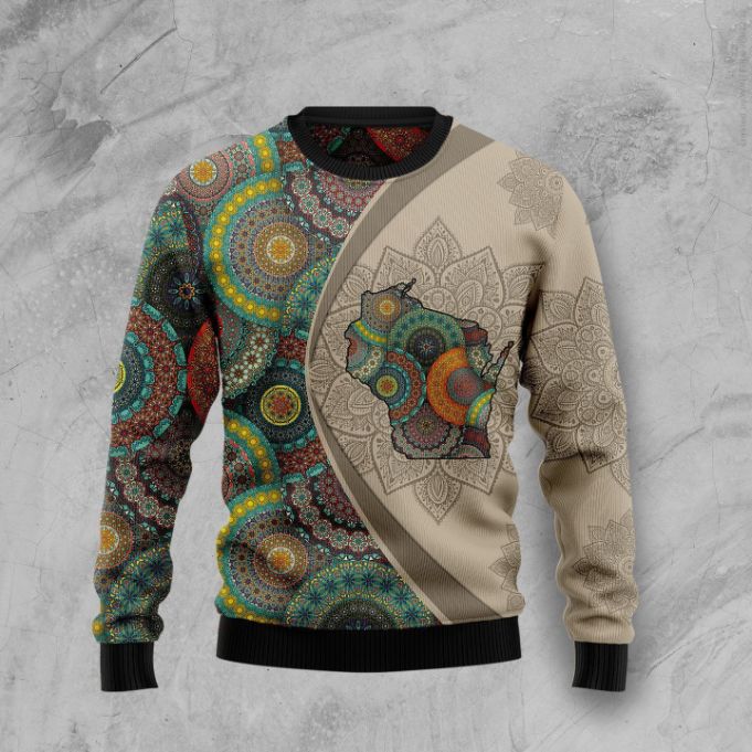 Wisconsin Mandala 3D Sweater