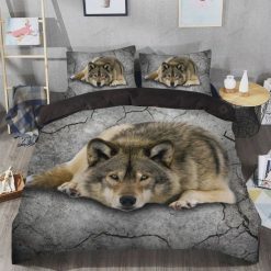 Wolf Lying Bedding Set