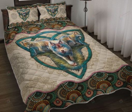 Wolfs Vintage Mandala Bedding Set