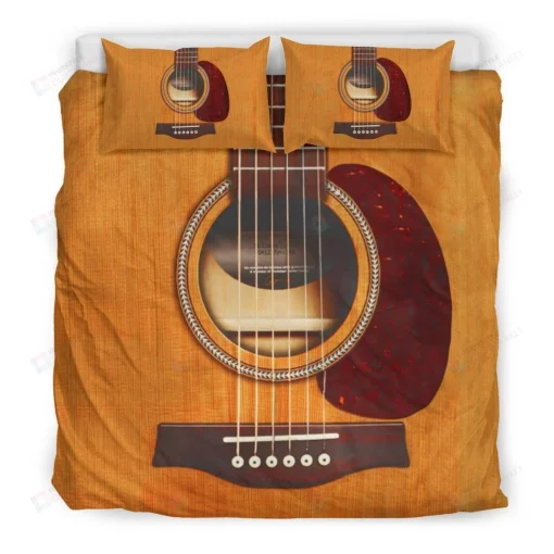 Wooden Guitar Bedding Set
