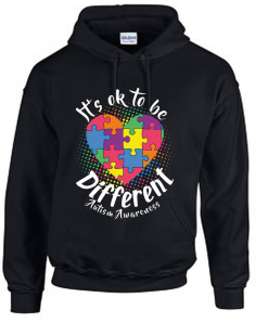 World Autism Awareness Day, It’s Ok To Be Different Unisex Hoodie