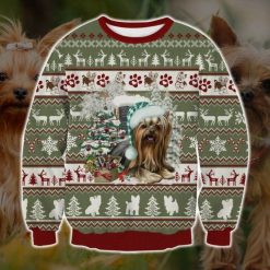 Yorkie Love Christmas Sweater