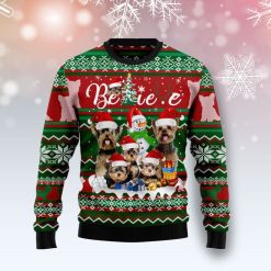 Yorkie Not Short 3 Dos Christmas Sweater