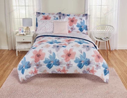 Your Zone Watercolor Flower Bedding Set