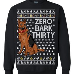 Zero Bark Thirty Dog Santa Claus Ugly Christmas Sweater 1