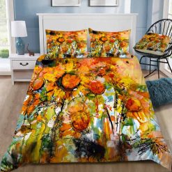 Abstract Sunflowers Bedding Set