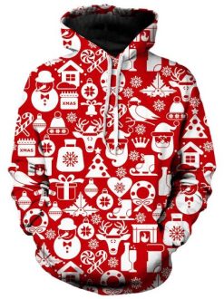 All The Fixins Christmas Snowing Pullover And Zipped 3D Hoodie