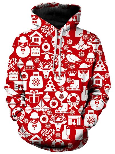 All The Fixins Christmas Snowing Pullover And Zipped 3D Hoodie