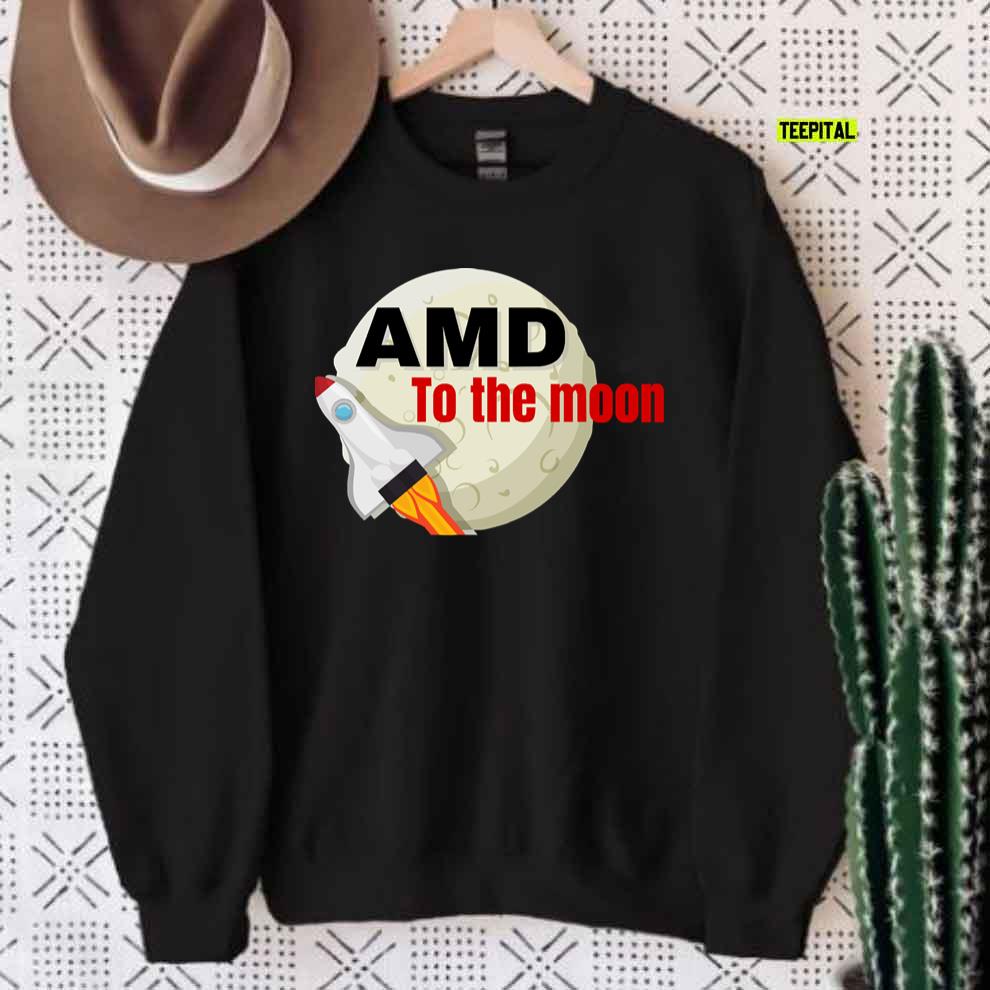 AMD To The Moon Stonks T-Shirt