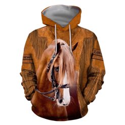 American Quarter Horse Native American Cowboy All Over Printed Unisex Hoodie