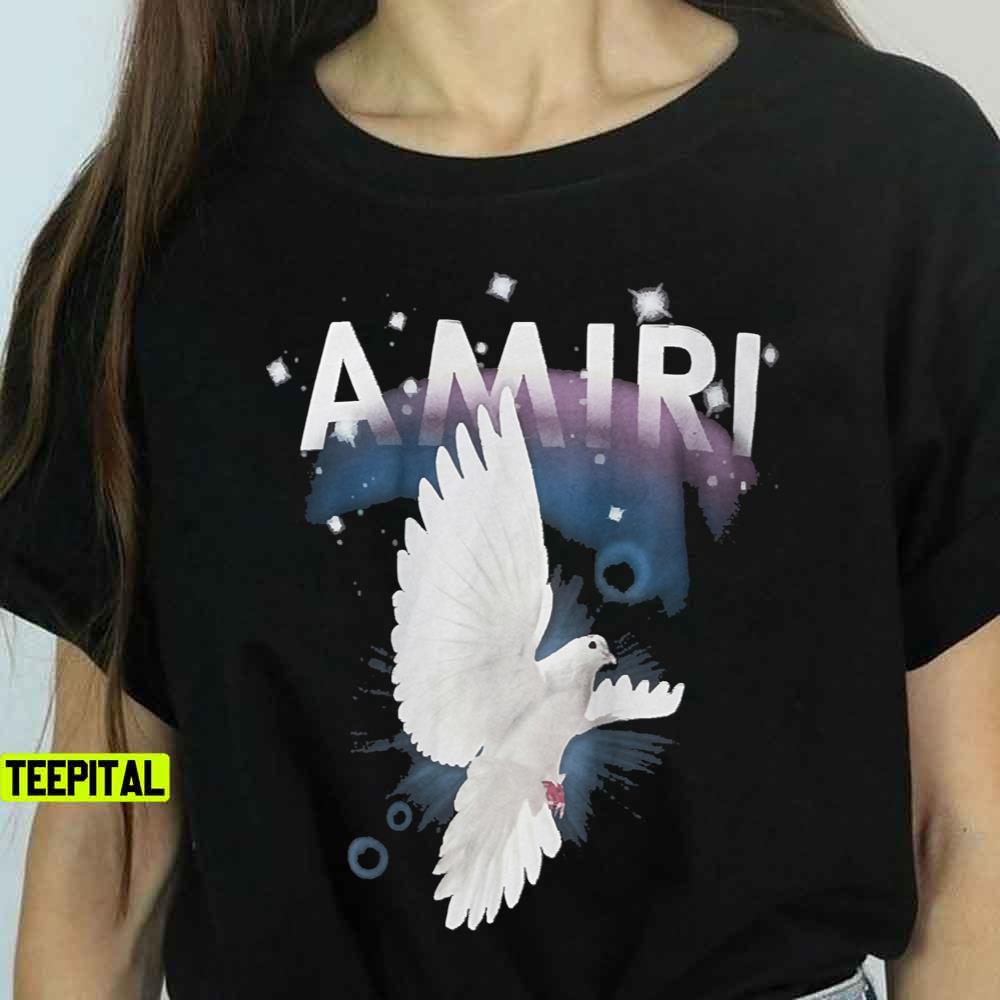 Amiri Peace Pigeon Graphic Sweatshirt T-Shirt