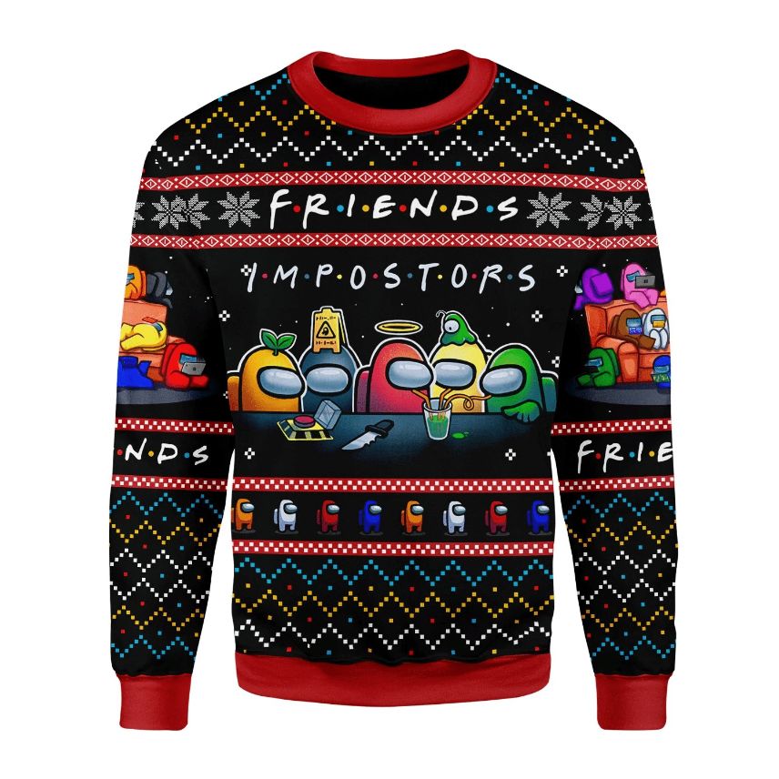 Among Us Imposter Friends 3D Sweater