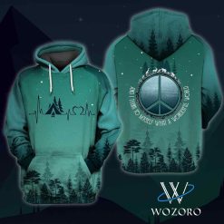 And I Think To Myself What A Wonderful Word Camping Hoodie