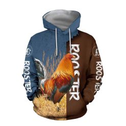 Animal Gifts Rooster Gifts Red Rooster US Unisex Size Hoodie
