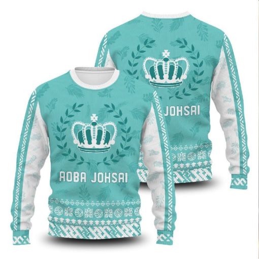 Aoba Johsai Jersey Christmas All Over Printed Sweater