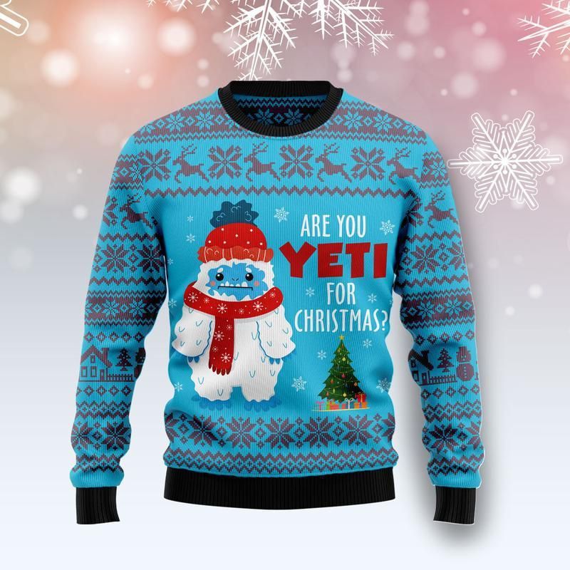Are You Yeti Awesome Merry Xmas 3D Sweater