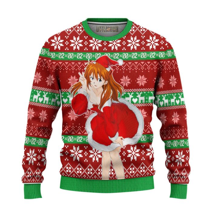 Asuka Langley Sohryu Anime 3D Sweater