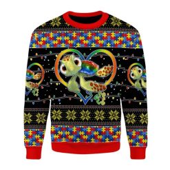 Autism The World Aujust 3D Sweater