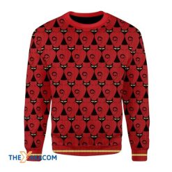 Awesome Black Cat Funny Pattern 3D Christmas Sweater