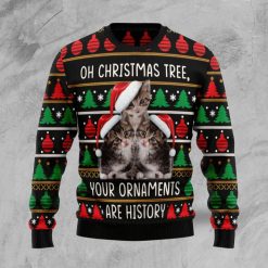 Awesome Cat Christmas 3D Sweater