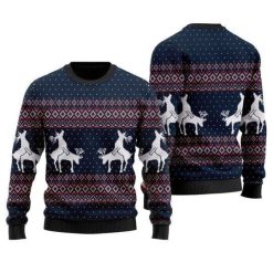 Awesome Reindeer Funny And Awesome Pattern 3D Christmas Sweater