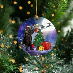 Baby Yoda The Mandalorian Star Wars Christmas Ceramic Ornament