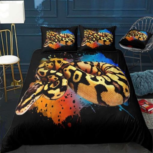 Ball Python Watercolor Bedding Set