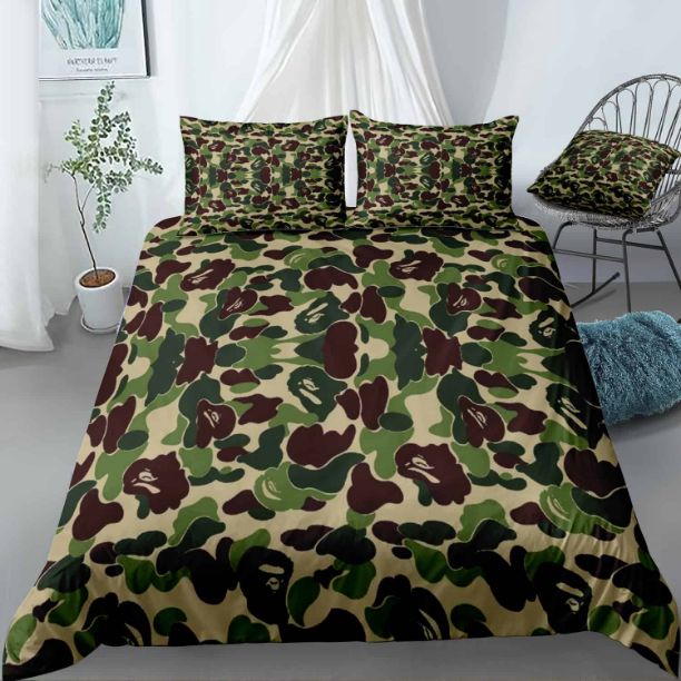 Bape Patter Camouflage Bedding Set