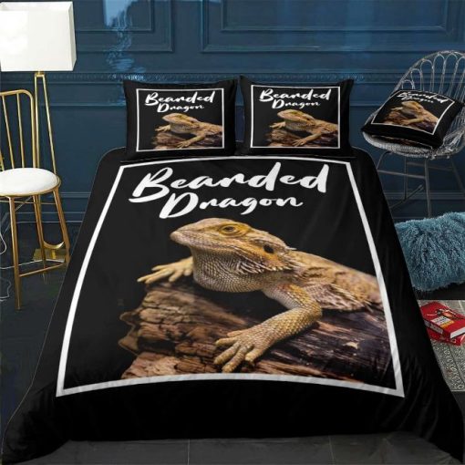 Bearded Dragon Print Bedding Set