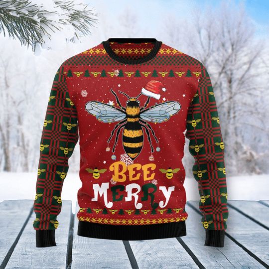 Bee Merry So Amazing 3D Sweater Christmas