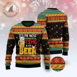 Beer Season Ugly Christmas Sweater 3D All Over Print